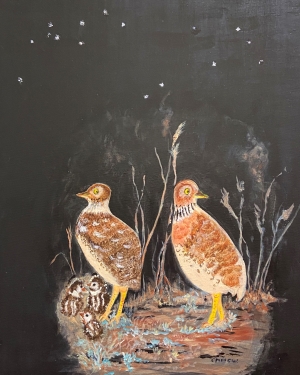 Plains Wanderer Family bu Christina Whitehouse