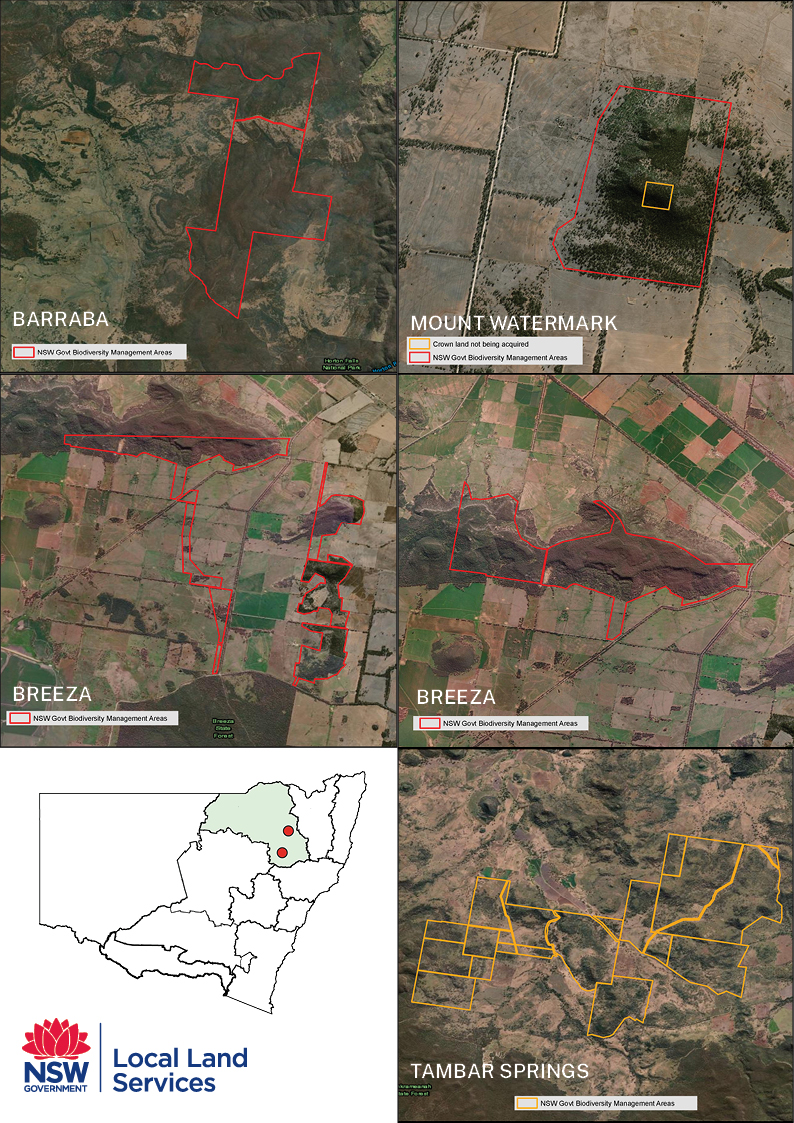 Map of Waratah Project locations