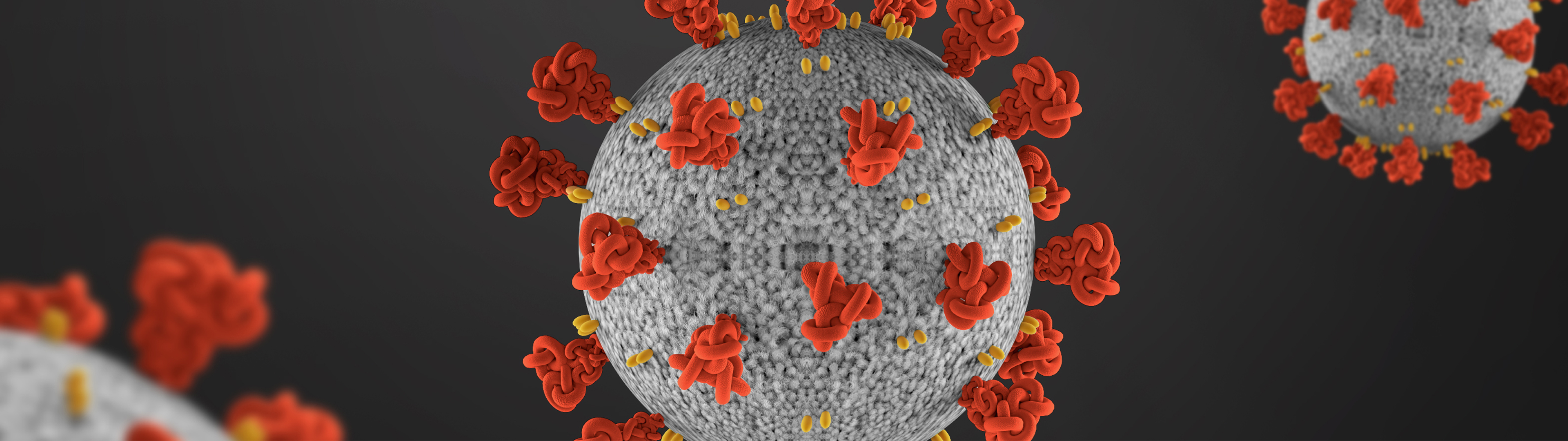 COVID-19 image of up close virus
