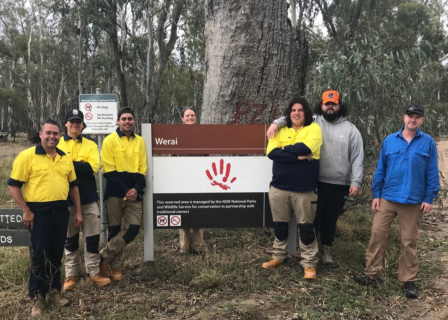 Aboriginal Traineeship students with mentors