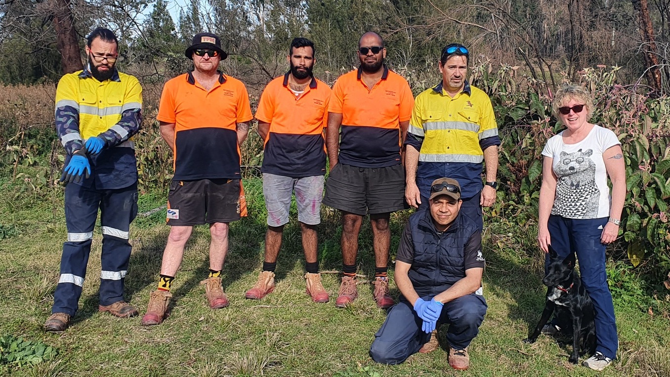 Jacqui Short with the Crew from Mogo and Batemans Bay LALCs