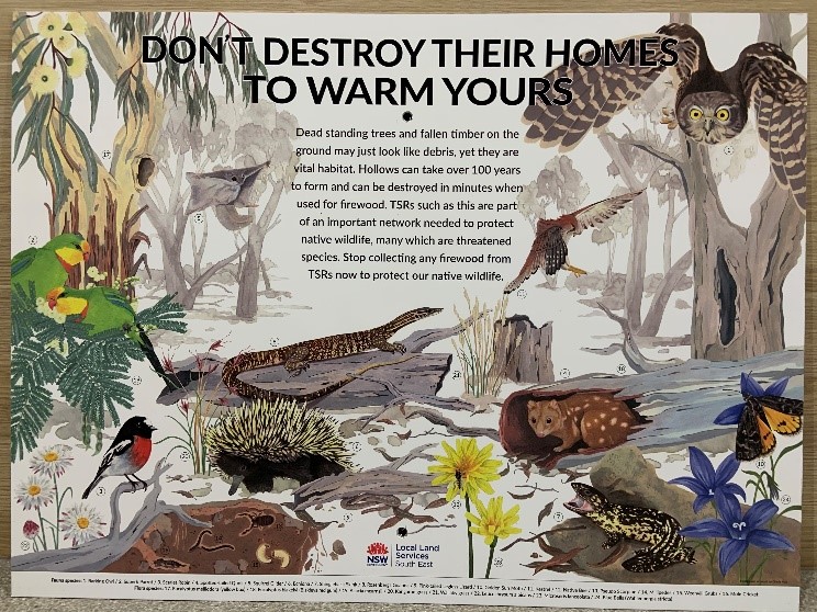 Don't destroy our homes to warm yours sign