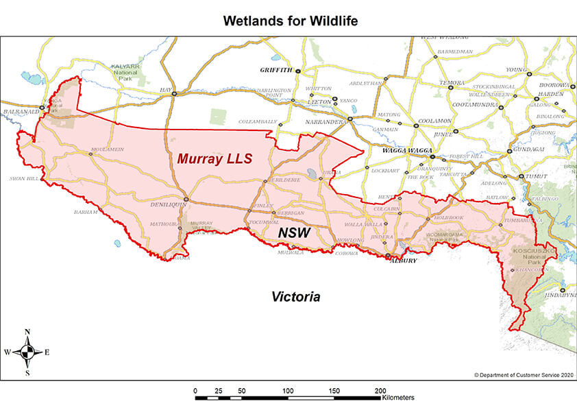 Wetlands for Wildlife map